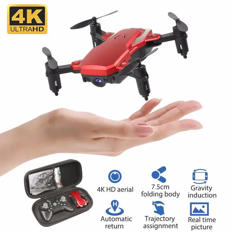 LF606 мини-Дрон с камерой 4k Hd складные дроны один ключ возврат Fpv Квадрокоптер следуем за мной Rc вертолет детские игрушки