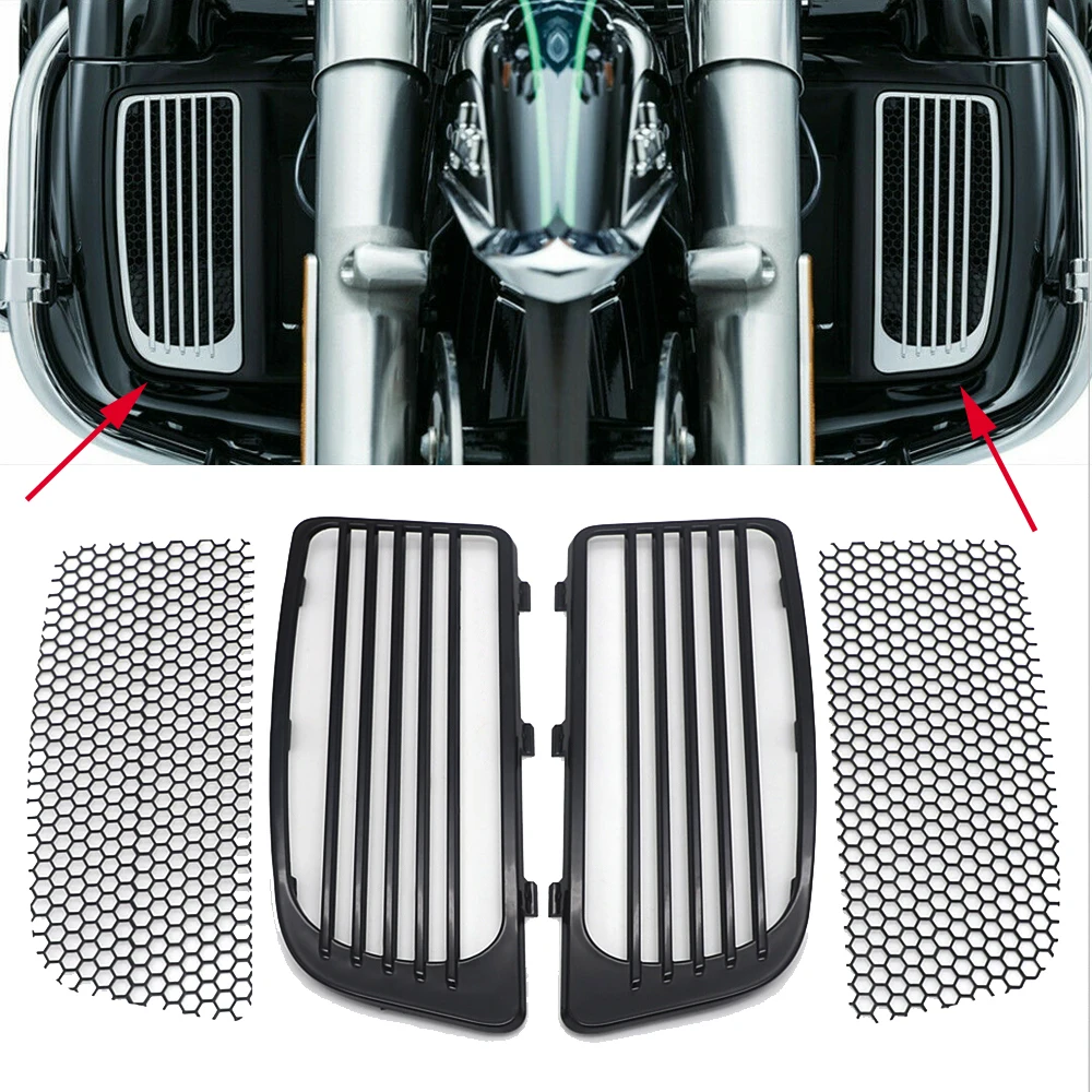 Крышка нижнего обтекателя Для мотоциклетного радиатора Harley Touring Street Glide Road King