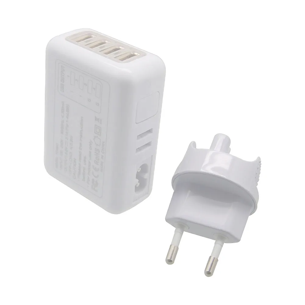 MOSUNX 4 USB порта AC универсальный дорожный настенный адаптер зарядное устройство с 4 AC для samsung S9 Xiaomi Mi 8 huawei зарядное устройство для мобильного телефона
