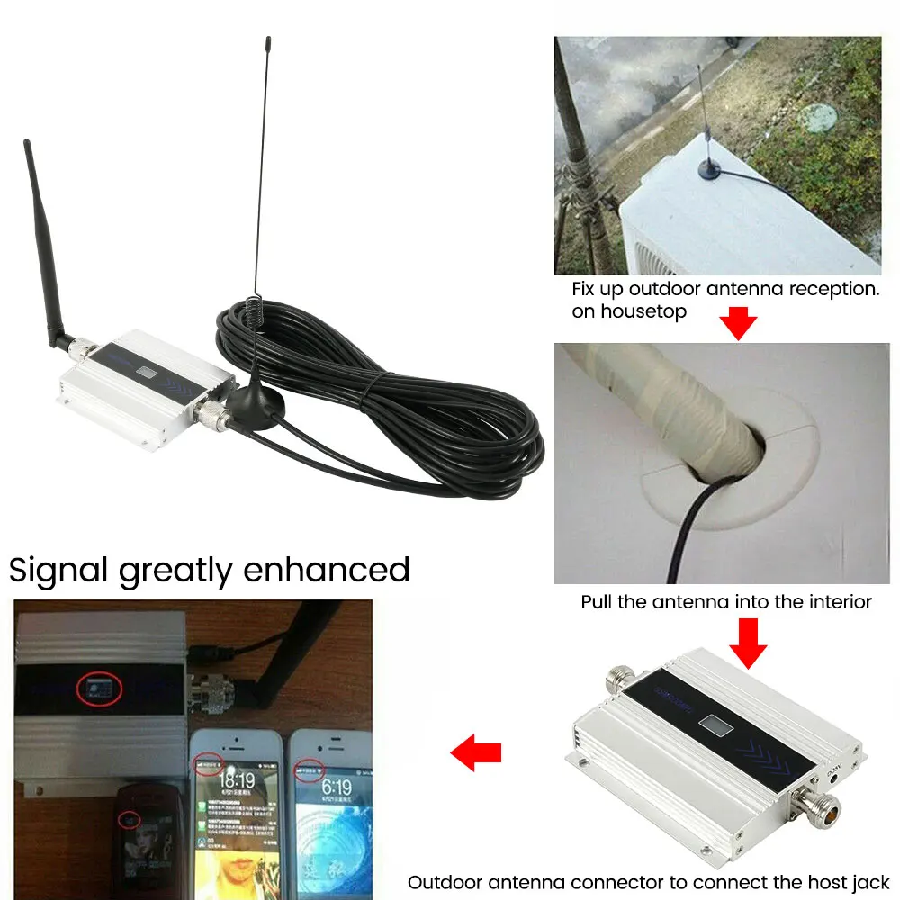Высокое качество сплав lcd GSM 900 MHz мобильный повторитель сигнала для сотового телефона усилитель сотовой ретранслятор устройство усилитель сигнала