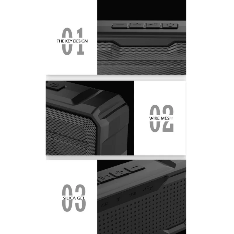 Музыкальный динамик для Bluetooth мини портативный IPX4 водонепроницаемый открытый беспроводной звуковой ящик музыкальный плеер