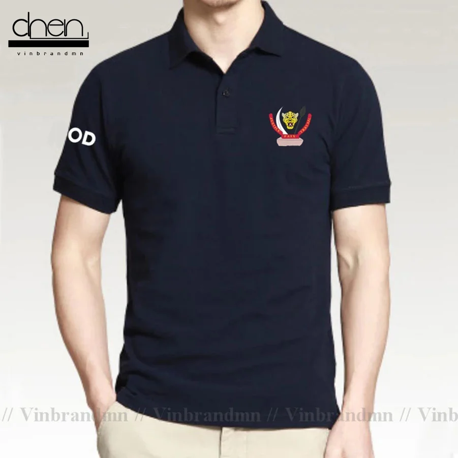 Dr Congo Cod Drc Drocc Congo-Mea Polo Congo Uomo Manica Corta Marche Bianche Stampate Per Paese 2022 Cotone Nazione 20