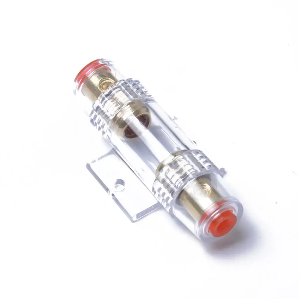 1 PCS Автомобильный Аудио встроенный AGU предохранитель 4/8 Калибр AGU Держатель предохранителя позолоченный для автосигнализации, авто электрики и Diy использования - Цвет: 1 PCS