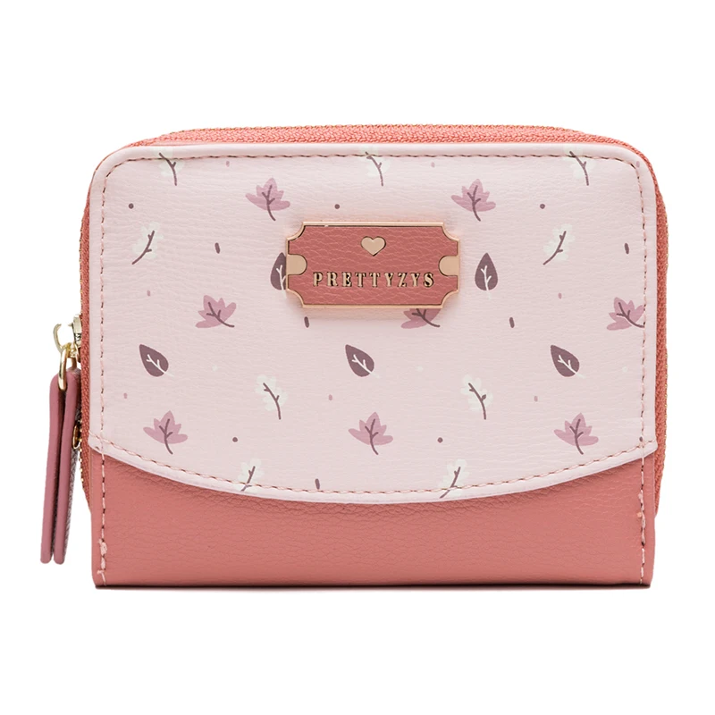 Printing Floral Pattern Wallet Women Zipper Short Coin Purse Sweet Credit Card Holder for Travel Female Clutch Bag 2020 New | Багаж и