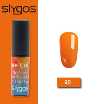 SLYGOS 6 мл УФ-гель для ногтей Топ УФ Led гель Осенняя Серия Тыква трава зеленый шоколад цвет Лак удаляющийся замачиванием гель лак - Цвет: 90