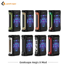 2 шт./лот Geekvape Aegis X Mod 200W макс Выход электронные сигареты Mod с 2,0 чипы создано Двойной 18650 испаритель