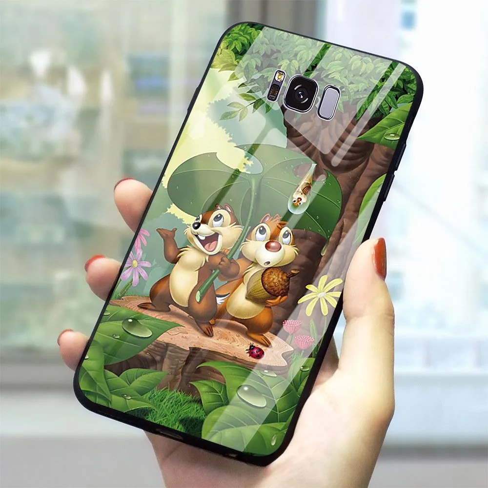 

Print Sika Deer Bambi Tempered Glass Phone Case for Samsung Galaxy A50 Cover A70 A60 M40 A40 A20 A30 A10 S7 Edge S8 S9 Plus S10