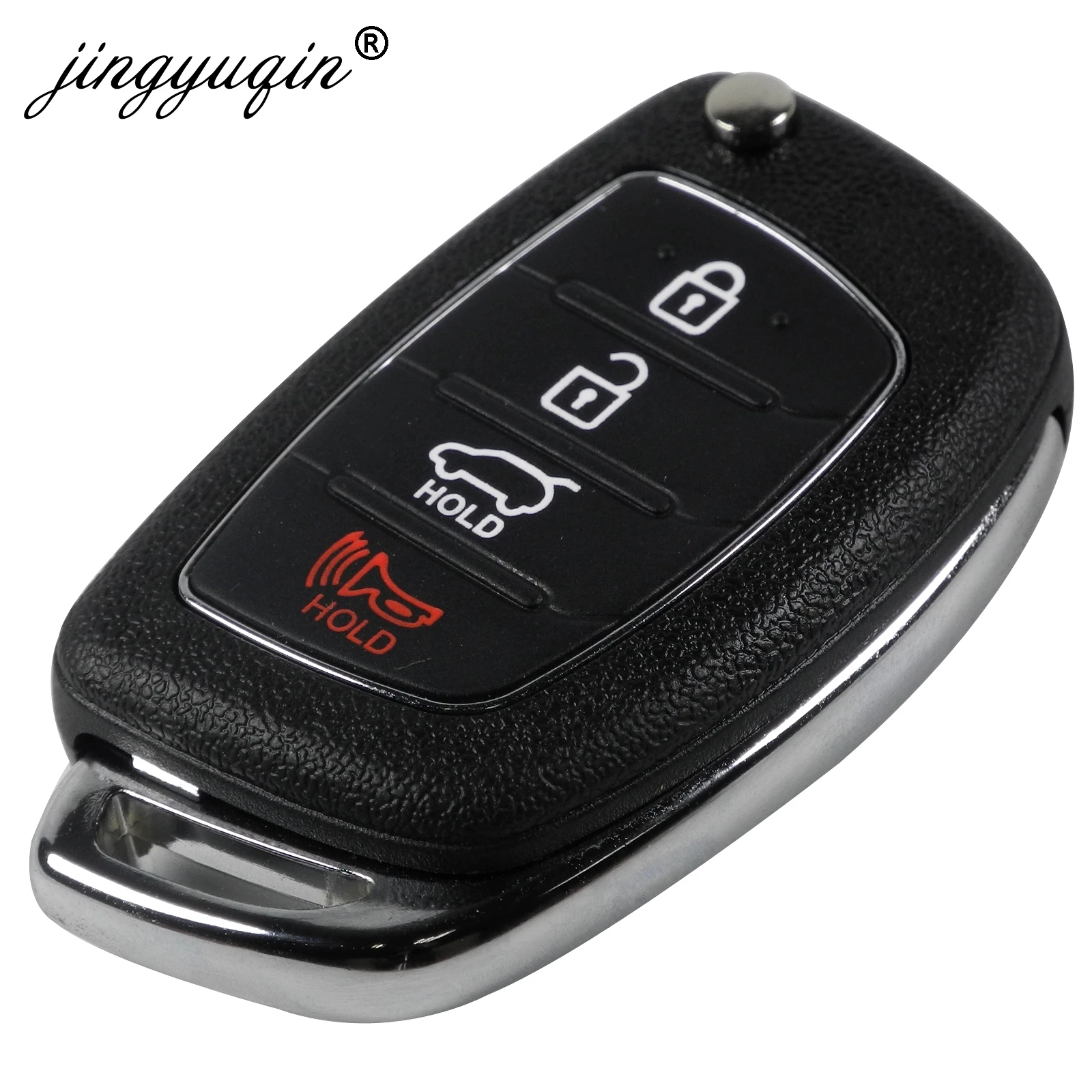 Jingyuqin 10 шт. 4B Флип складной брелок чехол для HYUNDAI Mistra Santa Fe Sonata Tucson Accent I30 I40 I45 TOY40/TOY20R