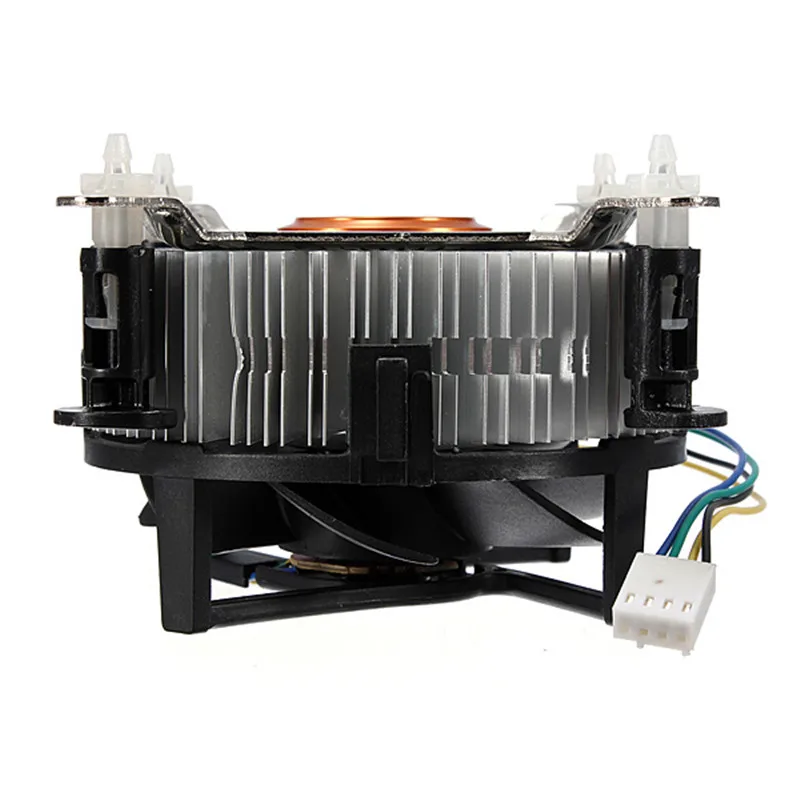 LEORY 4Pin 12V PC кулер процессора охлаждающий вентилятор Алюминиевый Кулер Радиатор для Intel Core 2 LGA разъем 775 до 3,8G E97375-001