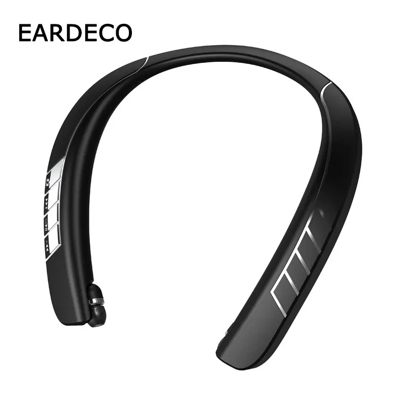 Беспроводные Bluetooth-наушники EARDECO с аккумулятором 1500 мАч басовые наушники шейным
