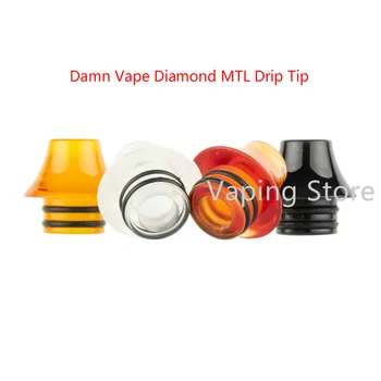 

Wotofo STNG MTL RDA/Damn Vape Diamond MTL RTA/Ijust Mini 510 MTL Drip Tip Polished Epoxy Resin Small Mini Mouthpiece