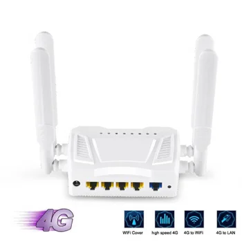 

With Sim card slot 4PCS external antenna 4G LTE router 300Mbps wireless CPE router 3G 4G LTE home Wifi hotspot
