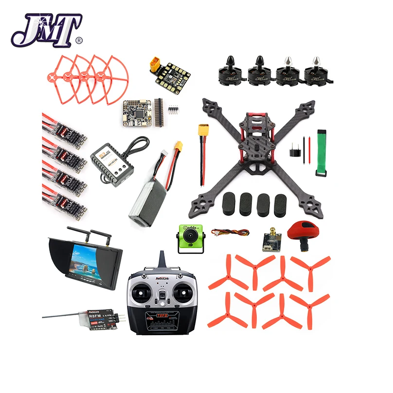 DIY RC Racer Drone XSR220 220 мм рама 2 4G 8CH Quadcopter Betaflight F4 Pro V2 V3 Turbo S1 камера 5 8G VTX FPV монитор