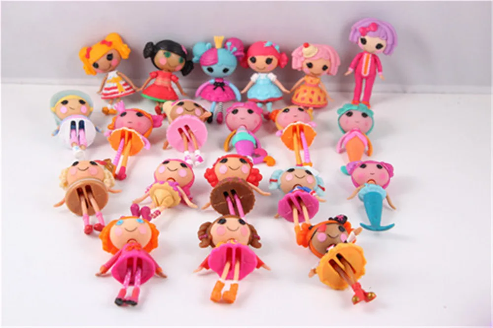 Новинка, 5 шт./партия, 3 дюйма, оригинальные MGA куклы Lalaloopsy, 8 см, Мини-куклы для девочек, игрушки для игр