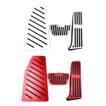 

3Pcs Car Accelerator Pedal Brake Pedal Footrest Pedal Plate Cover for Toyota RAV4 RAV-4 2019 2020