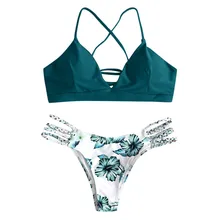 JAYCOSIN женские летние красочные печатные веревки форма купальник бикини срезанные цветы цельный купальник puships купальники пляжная одежда