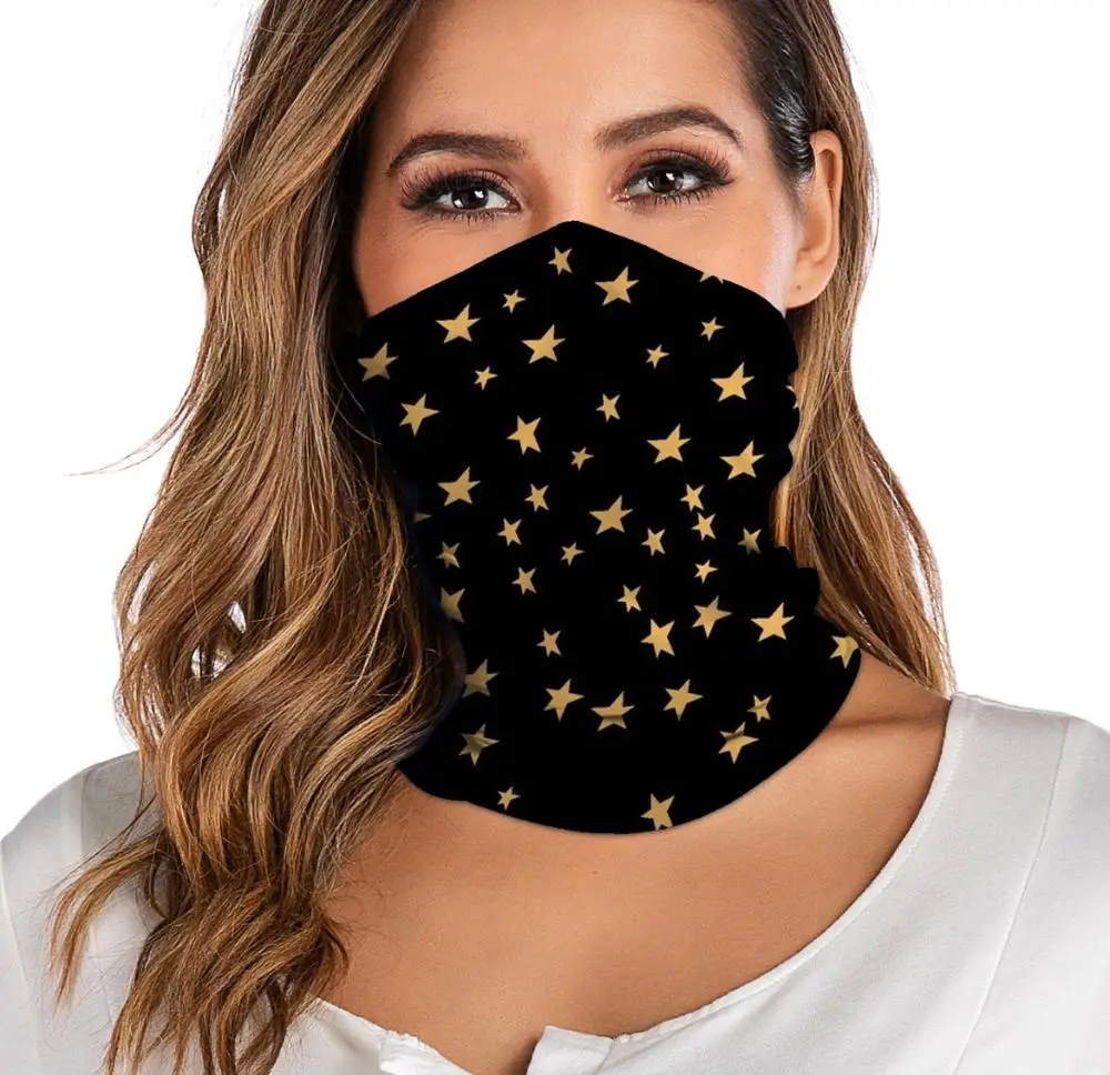 For Women Men Bandana Neck Gaiter Tube Headwear  Face Scarf Dustproof Motorcycle Facemask Windproof Scarf 3