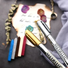 Marqueur de peinture à base d'eau or argent, stylo pour céramique, tissu de verre, cuir, papier foncé, peinture de gribouillage, artisanat d'art, bricolage
