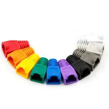 Connecteur de câble réseau RJ45 modulaire, 50 pièces, capuchon de couverture de prise, tête en cristal, bouchon de démarrage