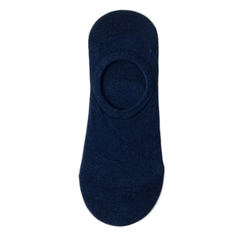 

5 Pair Men Breathable Low Cut Cotton Boat Socks Inivisible Non-Slip Grip Hosiery