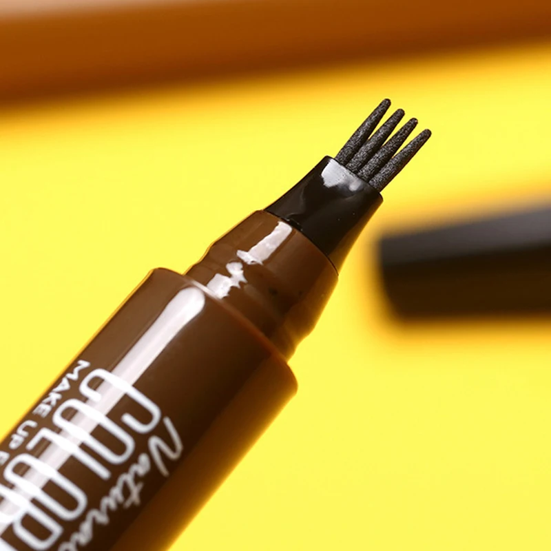 1pc Waterproof Fork Tip Eye Brow Pencil Long Lasting Fine Sketch Liquid Eyebrow Tattoo Pencil Pro Microblading Eyebrow Pen