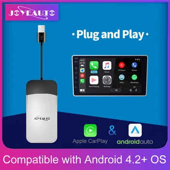 

JoyeAuto Wireless Apple Carplay Android Auto Mini USB Dongle For Android Screen IOS Smart Link Car Play Radio Stick Accessories
