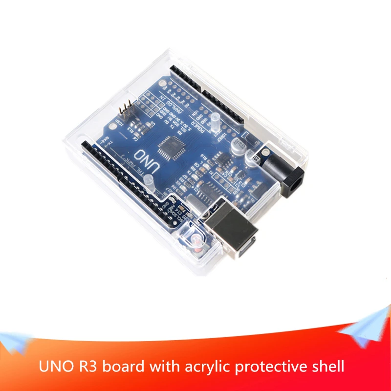 With-Acrylic-Protection-Box-UNO-R3-Development-Board-ATmega328P ...