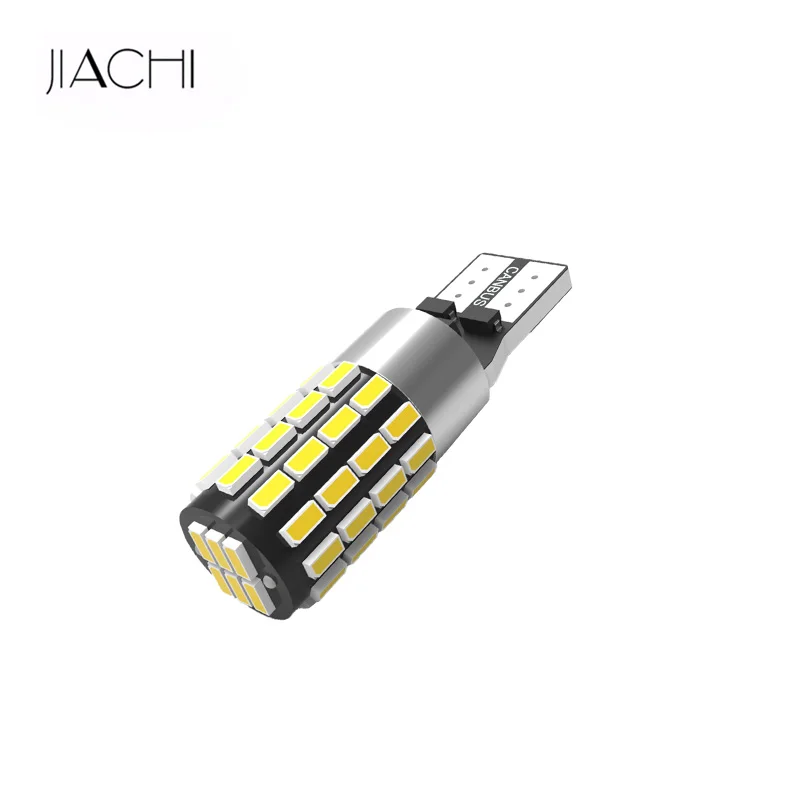 JIACHI 100 шт T10 W5W 194 3014 чипы 54smd Поворотная сигнальная лампа авто Интерьер купольный светильник для чтения Клин боковой парковочный светильник