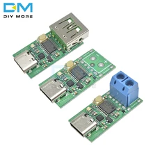 Тип-c USB-C PD2.0 PD3.0 к DC пародия скам Быстрая зарядка триггер детектор USB-PD ноутбук блок питания сменная плата модуль