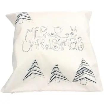 

Christmas Xmas Santa Claus Cushion Cover Pillow Case Square Car Home Decor - #25