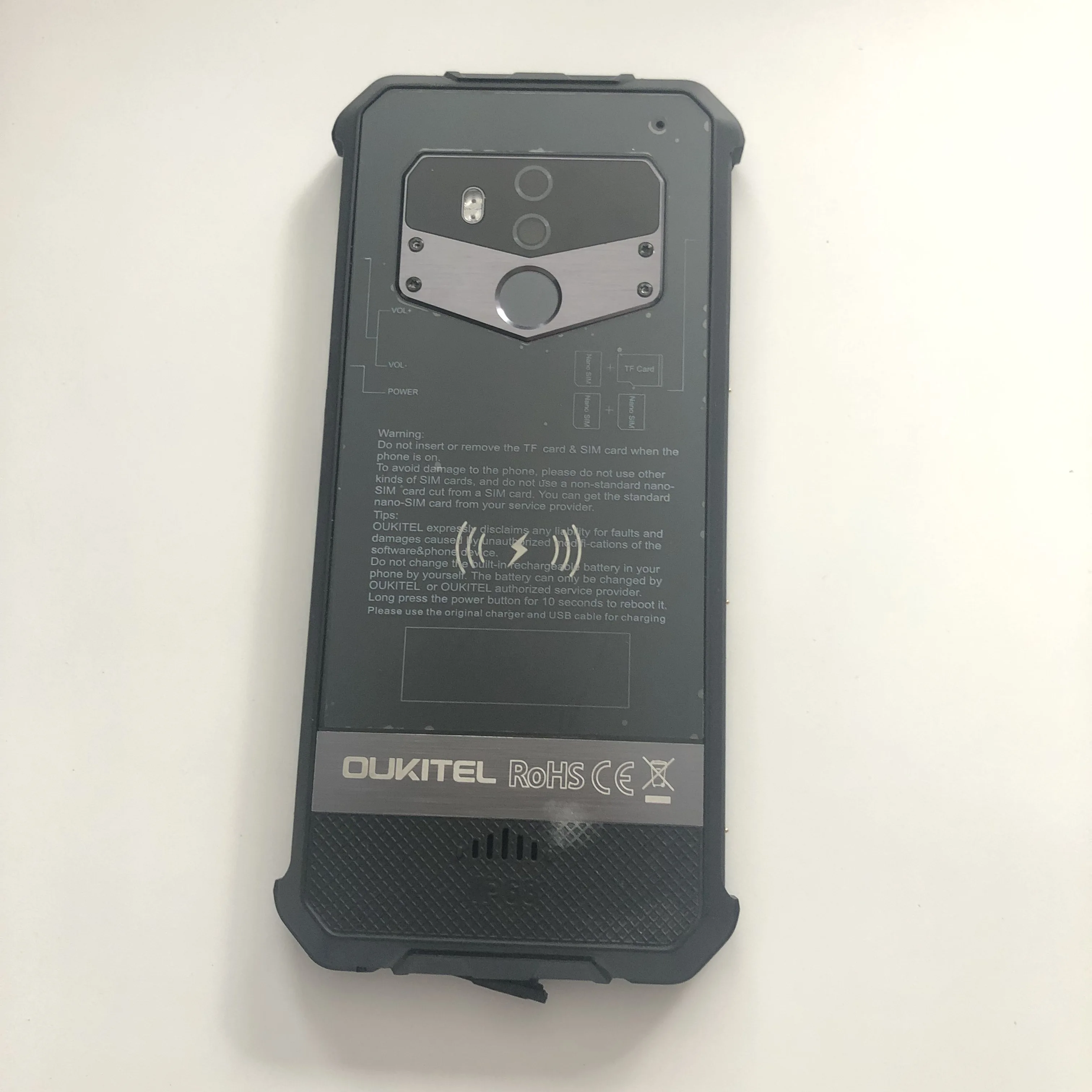 Чехол для аккумулятора OUKITEL WP1 задняя крышка + стеклянный объектив камеры Громкий
