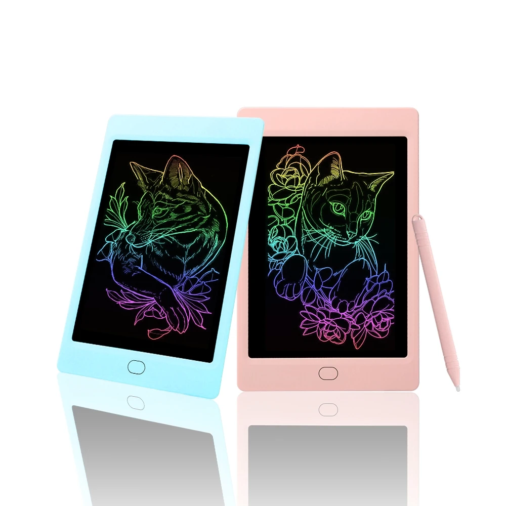 

8.5 Inches LCD Writing Tablet Set of Two with Lock Function Office Whiteboard Bulletin Board Kitchen Memo Notice Fridge Board