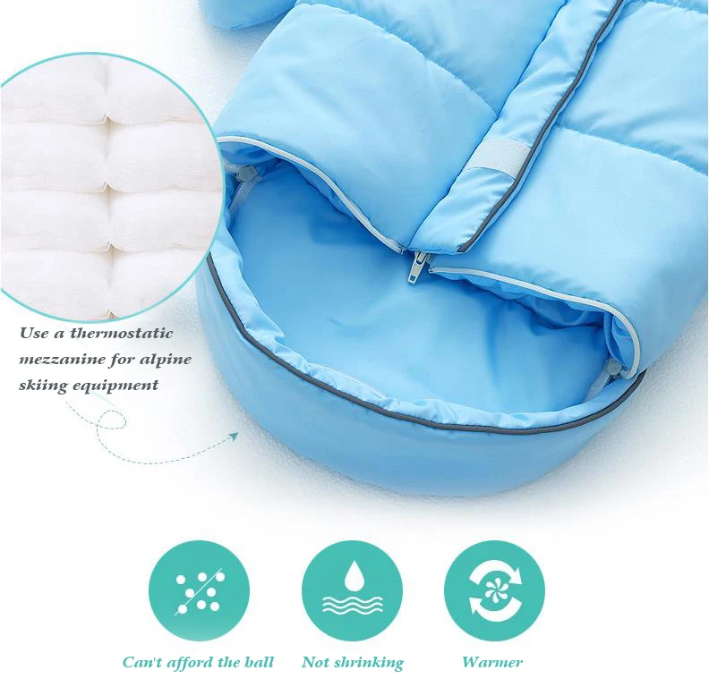 Детский спальный мешок, зимний мешок для коляски, толстый теплый конверт для инвалидной коляски, спальный мешок, спальный мешок
