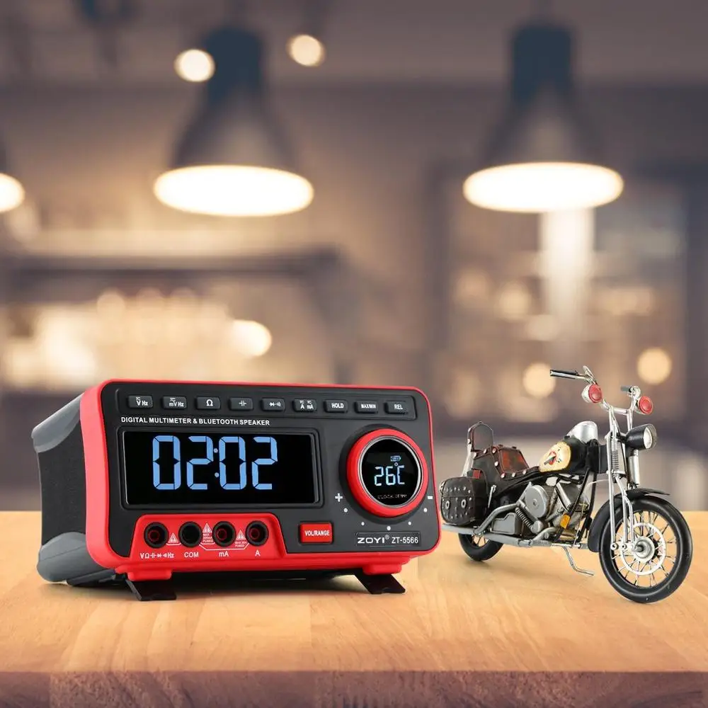 ZOYI T RMS Desk type Digital Multimeter & BT Speaker AC/DC Current