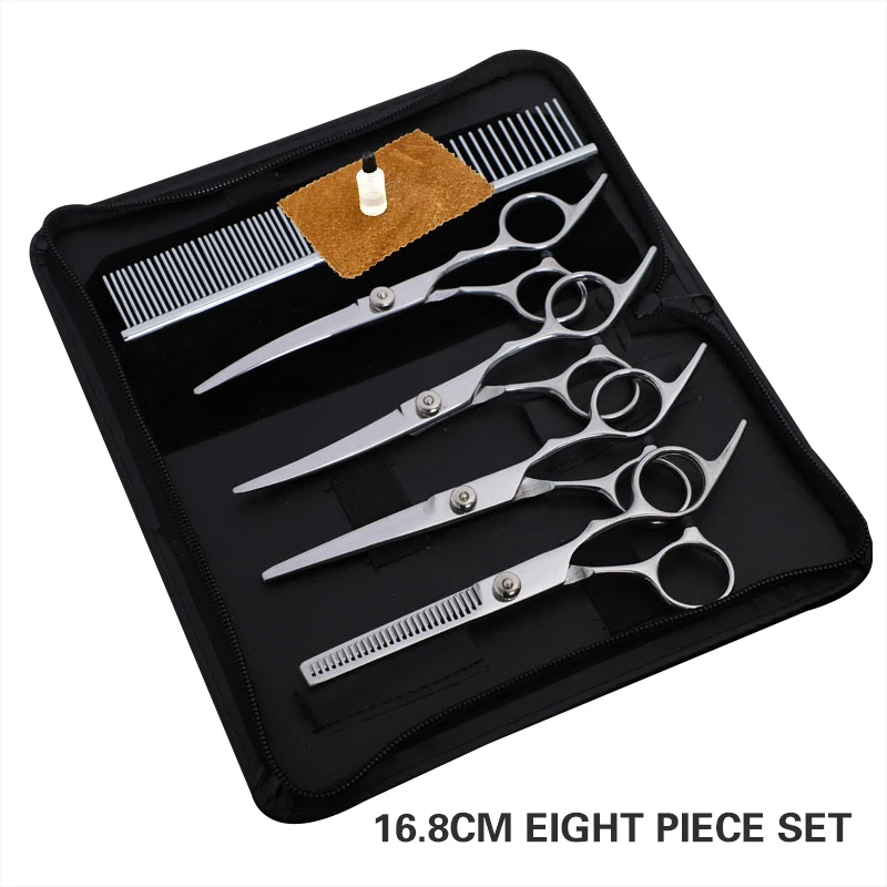 Pet Dogs Grooming Scissors Set Cat Hair Cutter Straight Thinning Pets Haircut Tool Professional Stainless Steel Gromming Tools