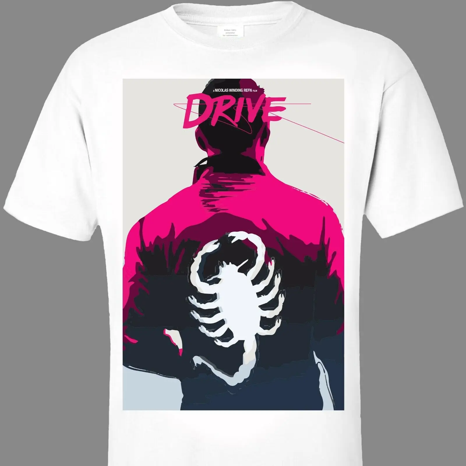 

DRIVE Ryan Gosling TShirt S-3XL scorpion jacket movie print Nicolas Winding Refn Popular Style Man T-Shirt Top Tee