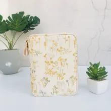 

2021 New Japanese Fashion Hand Made High Quality Cloth Zipper Bag Style Journal Cover For Standard A6 Fitted Paper Book