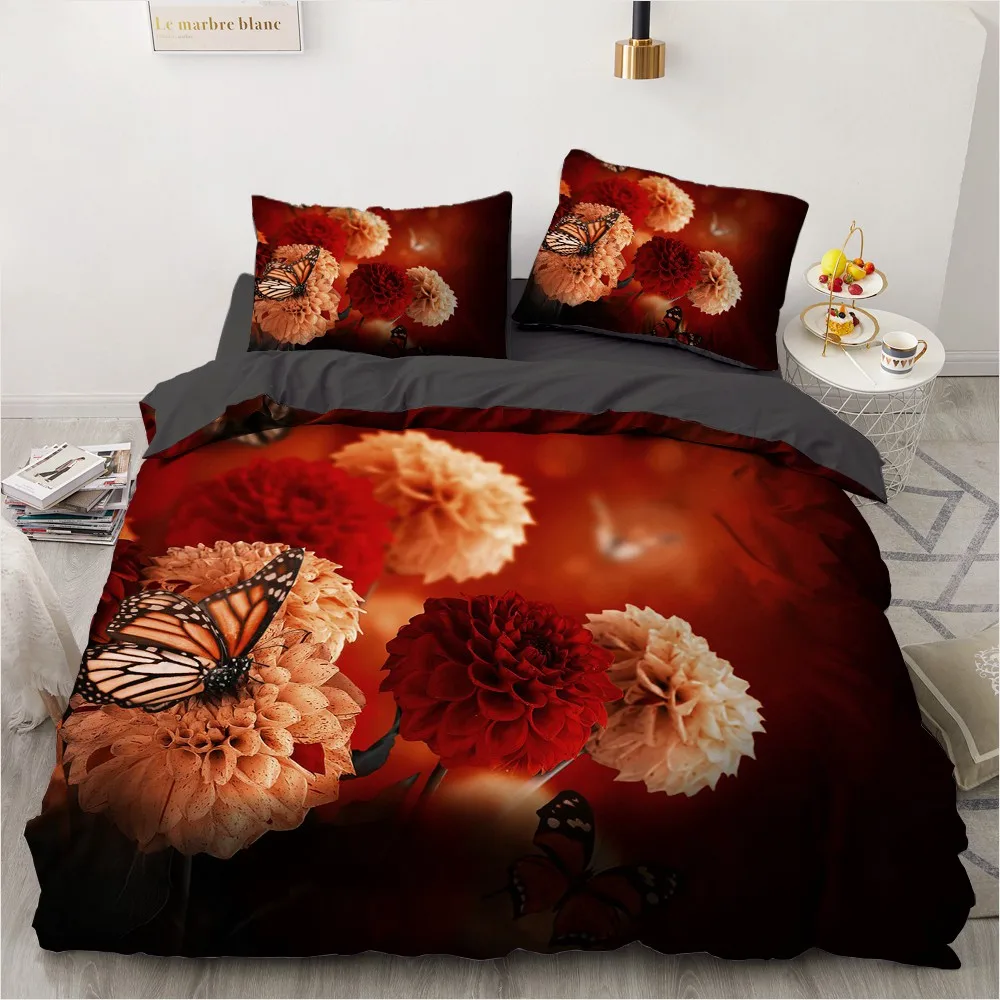 Simple Bedding Sets 3D Marbling Duvet Quilt Cover Set Comforter Bed Linen Pillowcase King Queen Full Double Home Texitle | Дом и сад