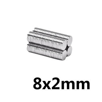 

100/200/300PCS 8x2 mm Neodymium Super Strong Magnet 8mmx2mm Permanent Round Magnet 8x2mm Powerful Magnetic Disc Magnet 8*2