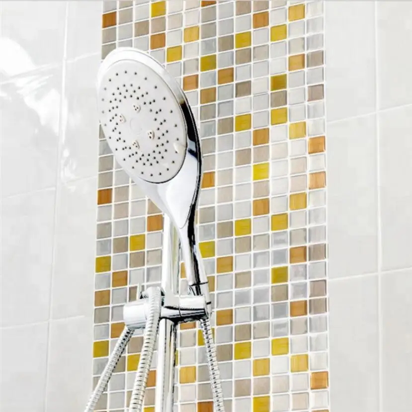 Creative Crystal Drops Glue Wallpaper Stickers Diy Self Adhesive Waterproof Bathroom Tiles Mosaic Epoxy Resin Wall Sticker W226 Wall Stickers Aliexpress