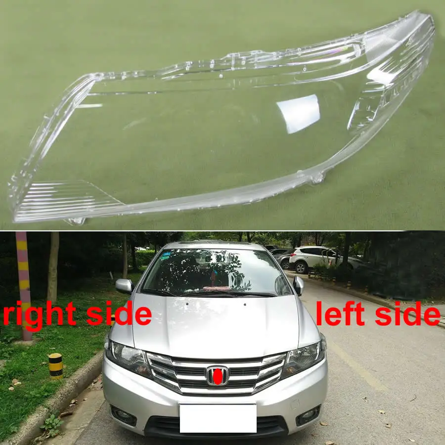 Чехол для фар Honda City 2009 2010 2011 2012 2013 2014 прозрачный с прозрачными линзами |