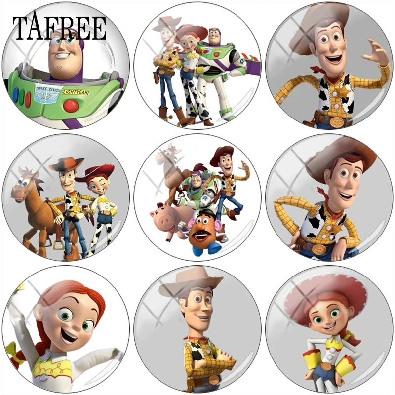 TAFREE мультяшный персонаж фото Сделай Сам стеклянные бусины демонстрация