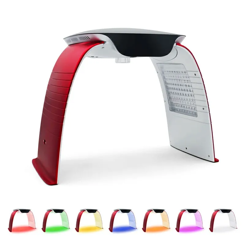 LED Light Therapy Acne Treatment Hot Cold Nano Water Spray Skin Rejuvenation UV Sterilization Facial Skin Care Lamp 8 Colors led facial mask,led beauty lamp