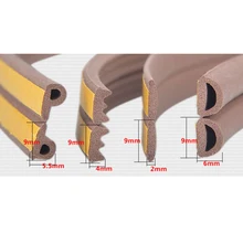 

5M E/D/P/I Door Window Gasket Soundproof Seal Strip Self-Adhesive Rubber Foam Weatherstrip Windows Sealed Door Collision Strip