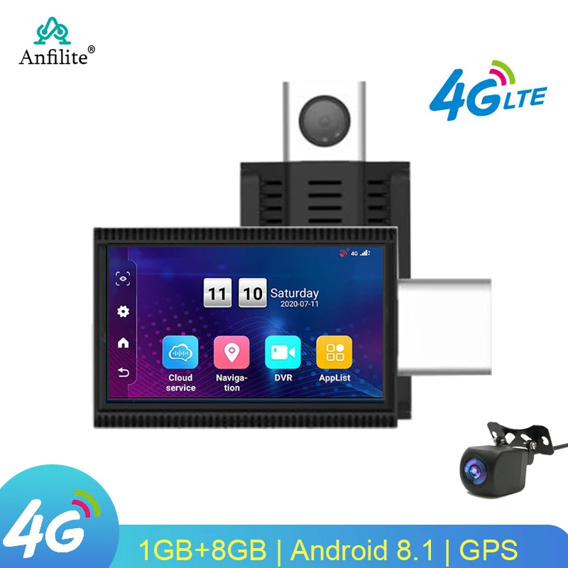 4G Car DVR 3&quot 1080P Night Vision WDR Dual Camera Recording Rotatable Lens 24H Parking Surveillance ADAS GPS Navigation Dash Cam |