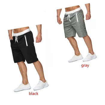 

2019 NEW Summer Brand Mens Jogger Sporting Thin Shorts Men Black Bodybuilding Short Pants Male Fitness Gyms Shorts for workout