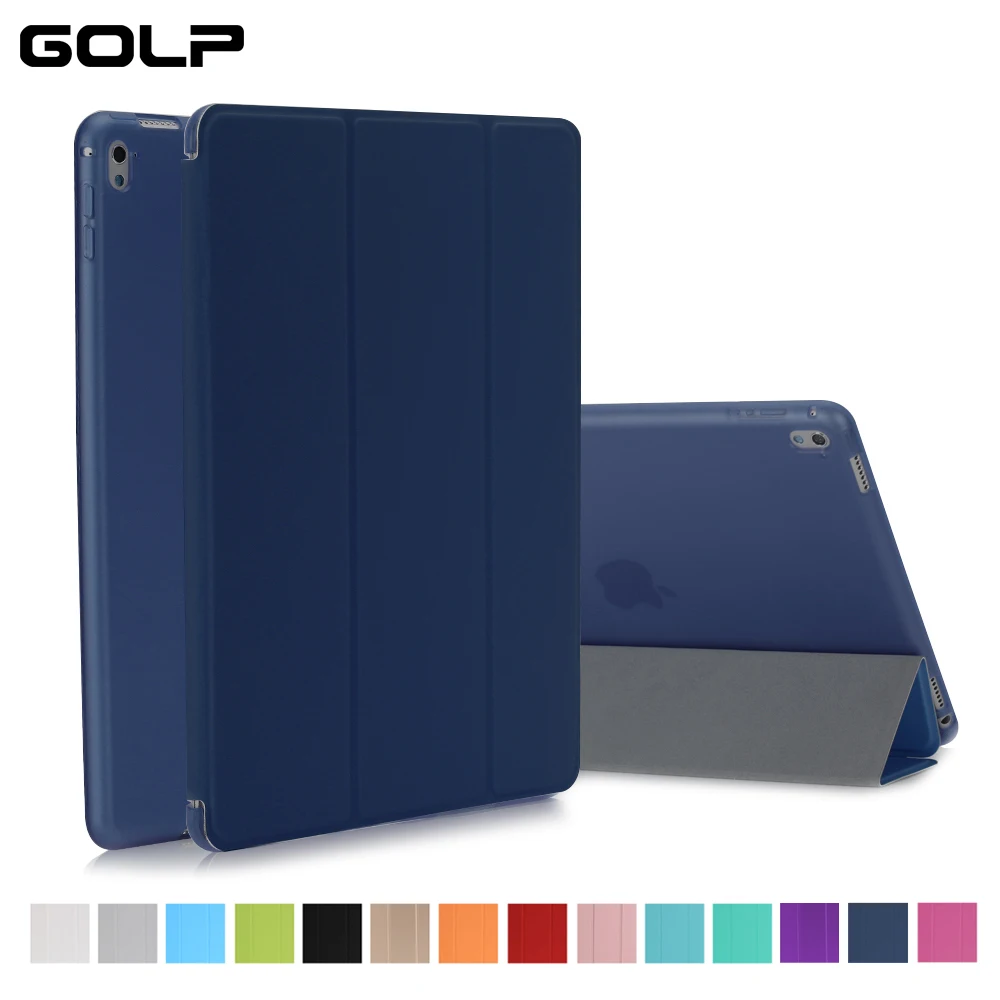 

Case for iPad 9.7 2017, GOLP Simplicity PU Leather Smart Cover Folio Case Auto Wake Cover case for New iPad 2017 Release 9.7"