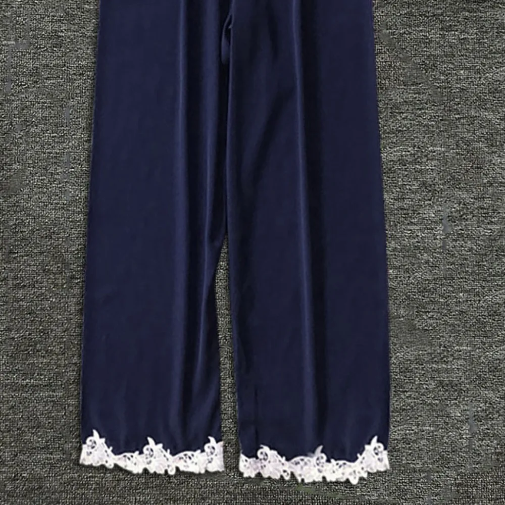 Женские штаны для сна шелковая атласная одежда для сна Lounge сексуальные штаны для сна мягкие брюки женские атласные штаны для сна