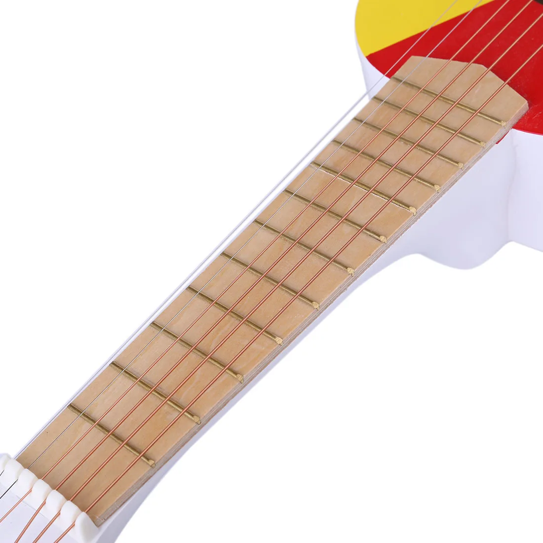 23 дюйма 6 струн музыкальный инструмент гитара подарок для детей-желтая Зебра/разные цвета