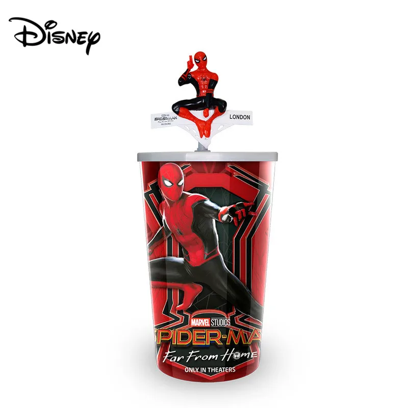 

Disney Cup Marvel Spider-Man Heroes Expedition Straw Cup Styling Spider-Man Hands Sprinkling Net Drinking Cup